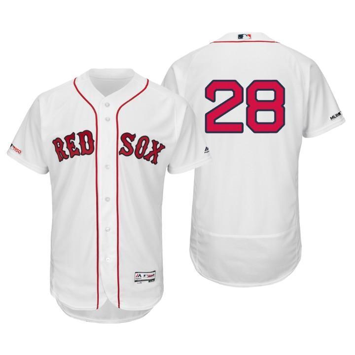 J.D.Martinez Boston Red Sox 150th Anniversary Baseball Jersey - White