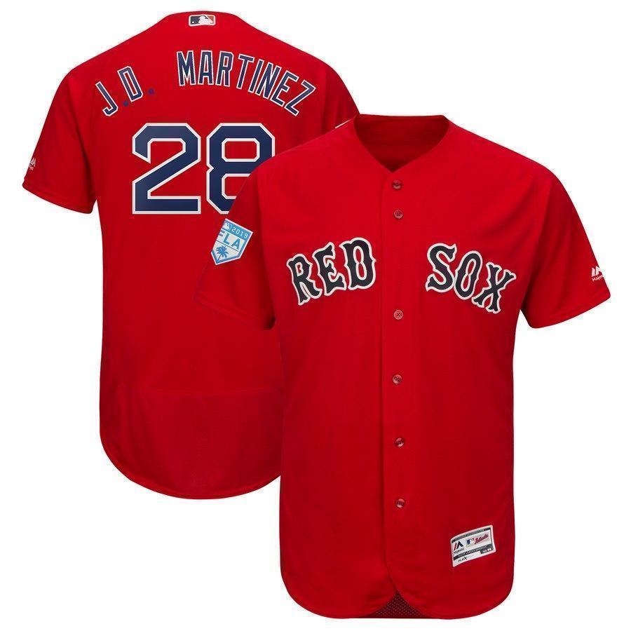 J.D. Martinez Boston Red Sox 2019 Spring Training Baseball Player Jersey