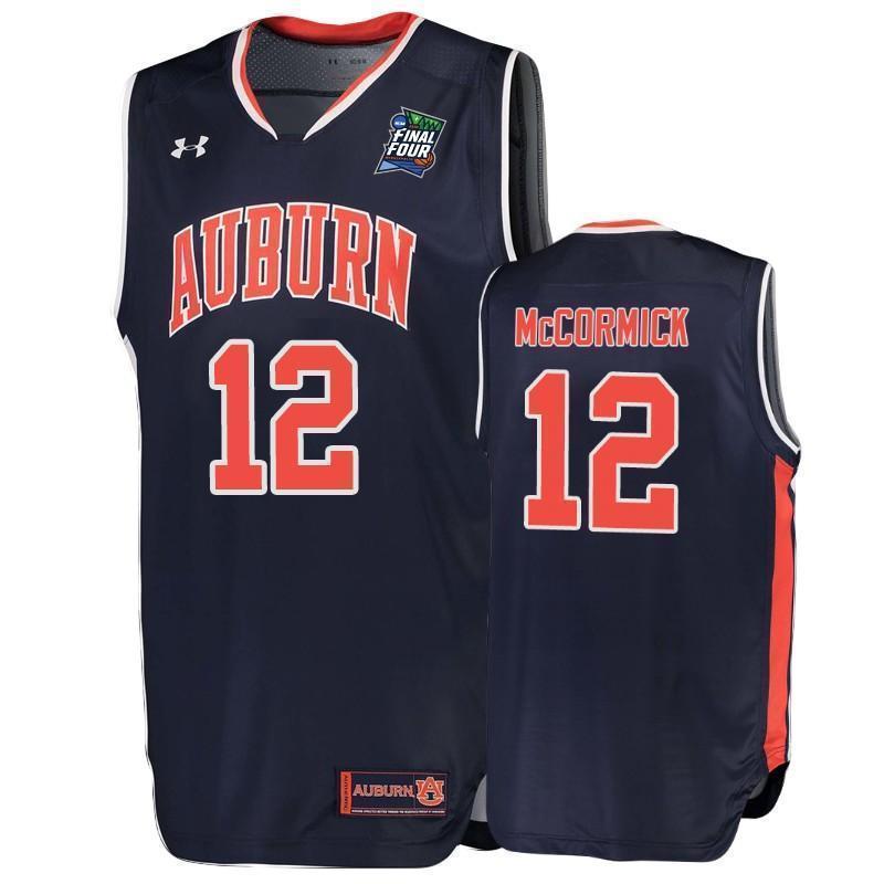 J'Von McCormick Auburn Tigers 2019 Final Four Basketball Jersey - Navy
