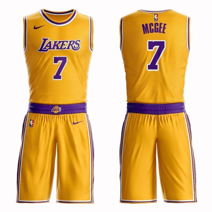 Los Angeles Lakers #7 JaVale McGee Icon Jersey and Pant Set