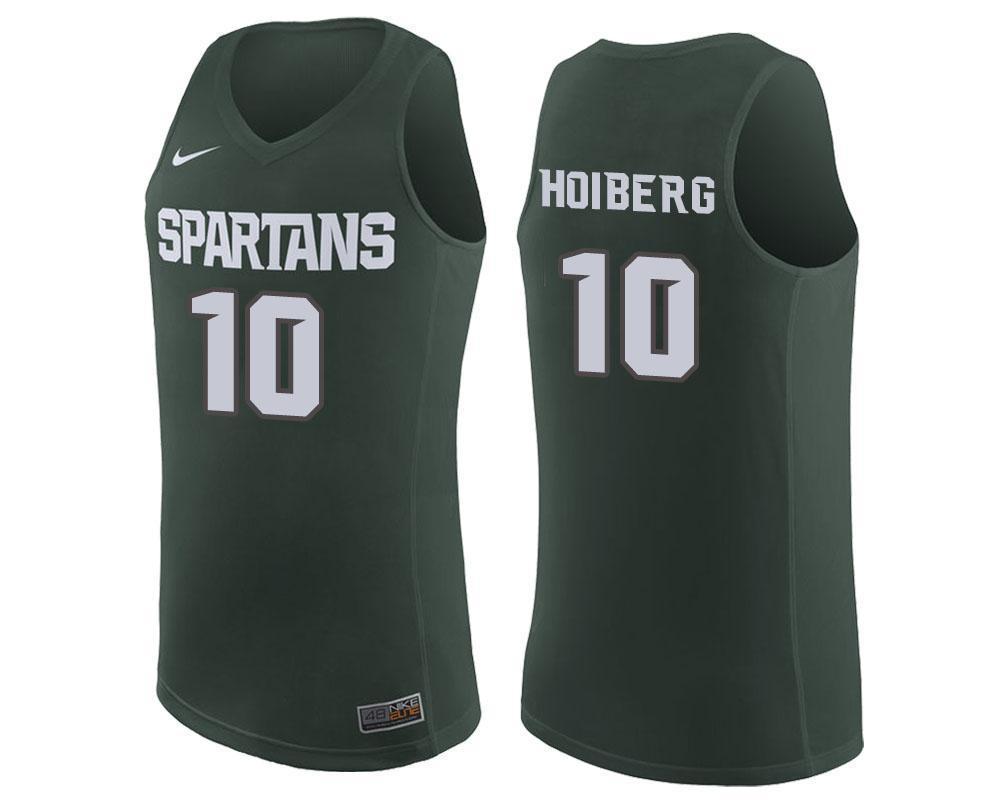 Jack Hoiberg Michigan State Spartans Basketball Jersey - Green