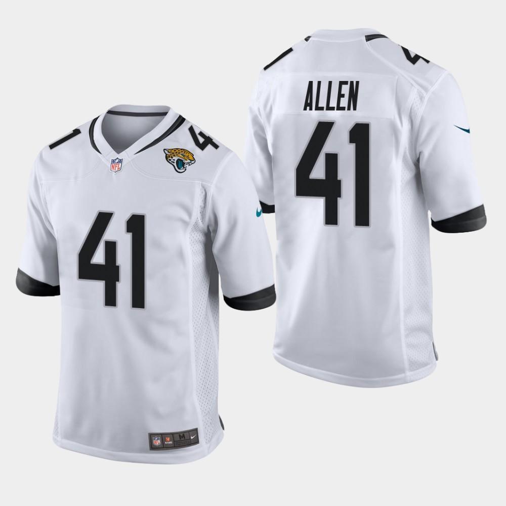 Jacksonville Jaguars #41 Josh Allen 2019 Draft Game Jersey - White