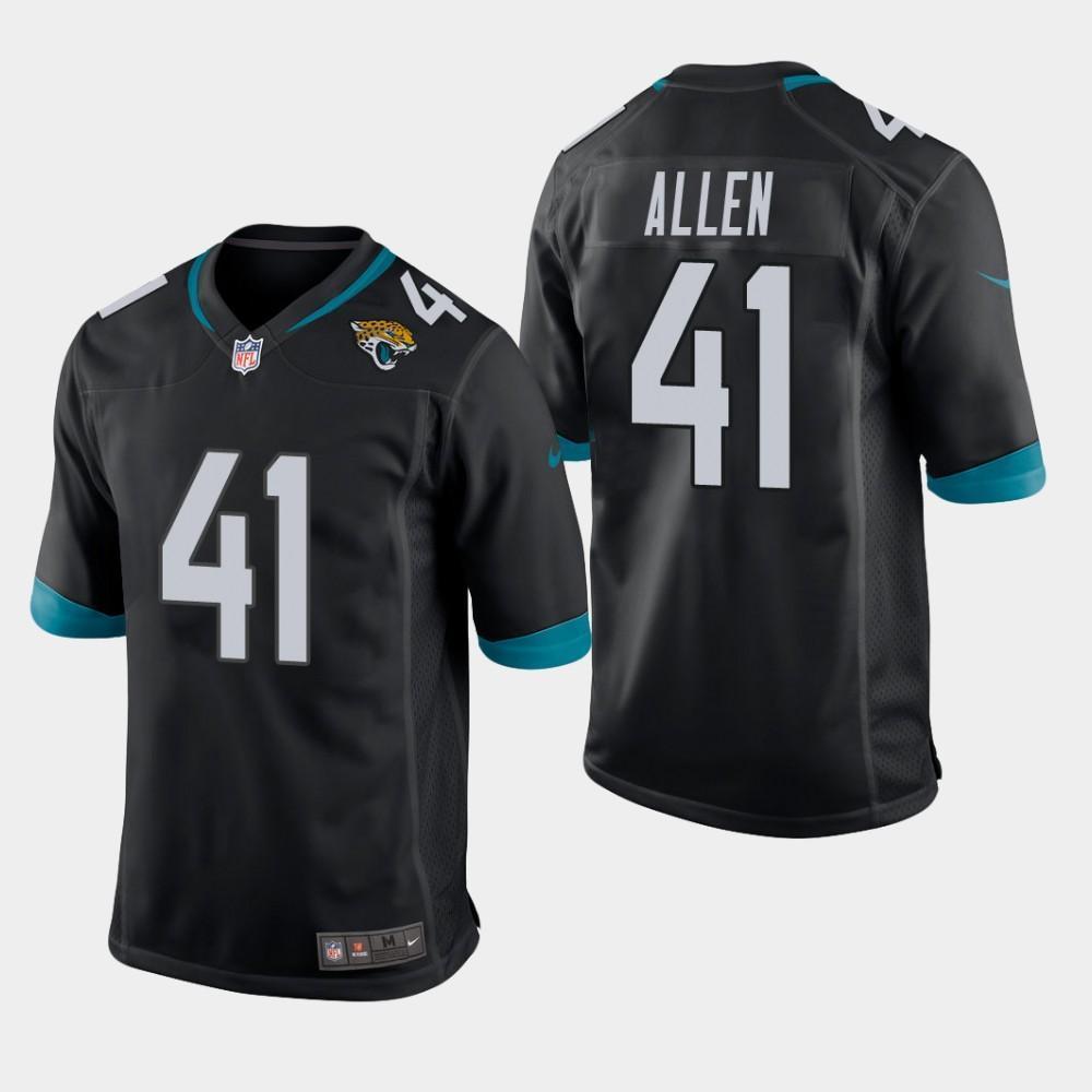 Jacksonville Jaguars #41 Josh Allen 2019 Draft Game Jersey - Black