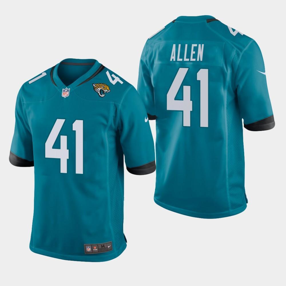 Jacksonville Jaguars #41 Josh Allen 2019 Draft Game Jersey - Teal