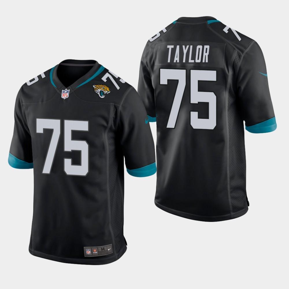 Jacksonville Jaguars #75 Jawaan Taylor 2019 Draft Game Jersey - Black