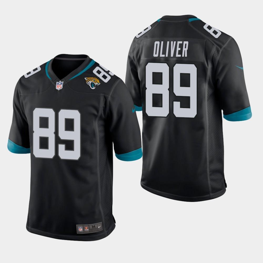 Jacksonville Jaguars #89 Josh Oliver 2019 Draft Game Jersey - Black