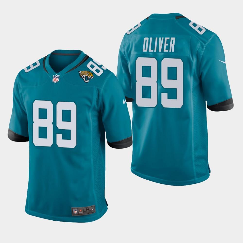 Jacksonville Jaguars #89 Josh Oliver 2019 Draft Game Jersey - Teal