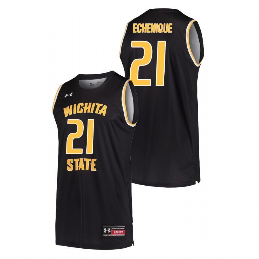 Jaime Echenique Wichita State Shockers Basketball Jersey - Black