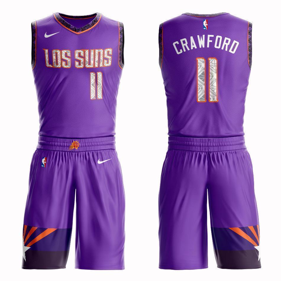 Phoenix Suns #11 Jamal Crawford City 2019 Jersey and Pant Set