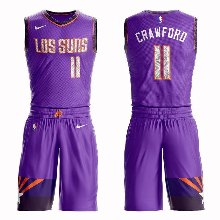 Phoenix Suns #11 Jamal Crawford City 2019 Jersey and Pant Set