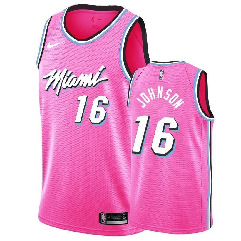 Miami Heat #16 James Johnson 2018/19 Earned Edition Swingman Jersey