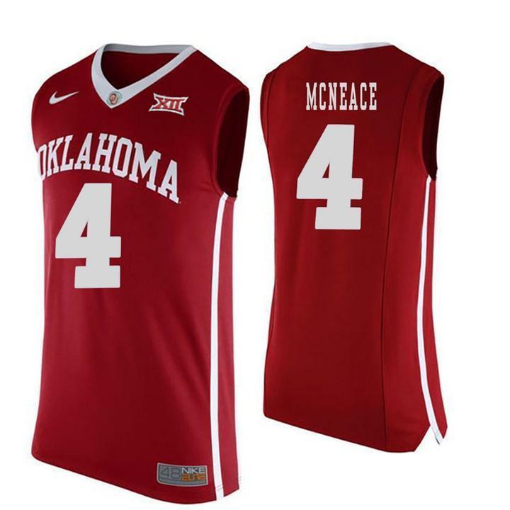 Jamuni McNeace Oklahoma Sooners Basketball Jersey - Red