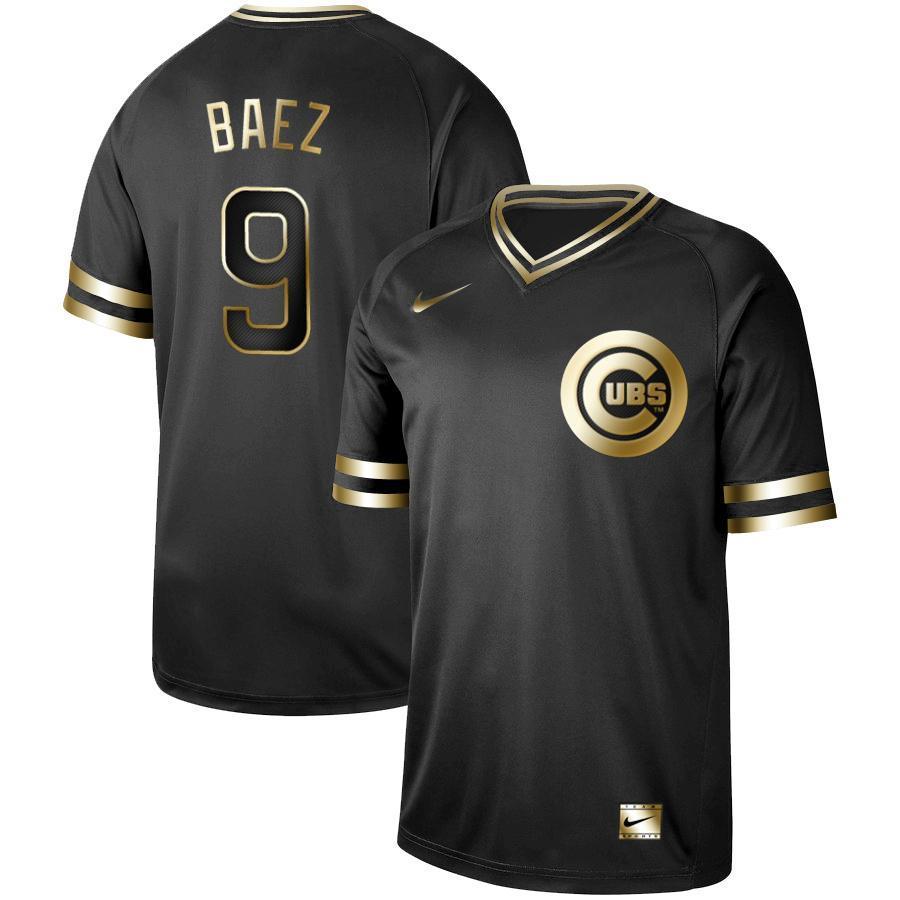 Javier Baez Chicago Cubs New Arrival 2019 Baseball Player Black Golden Jersey