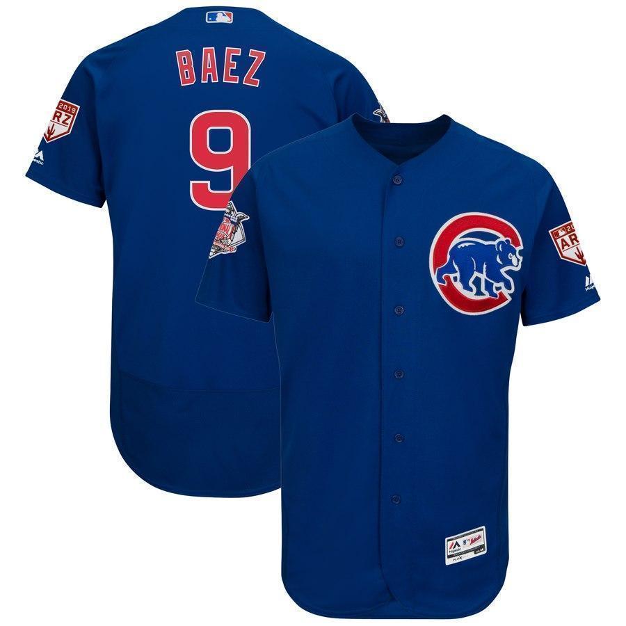 Javier Baez Chicago Cubs 2019 Spring Training Baseball Player Jersey