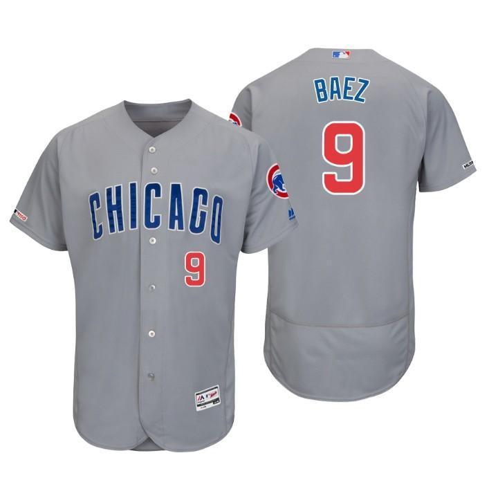Javier Baez Chicago Cubs 150th Anniversary Baseball Jersey - Grey