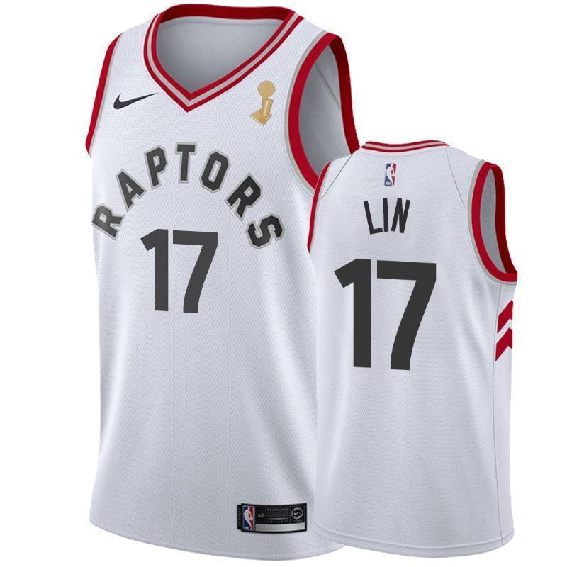 Jeremy Lin Toronto Raptors Association 2019 Champion Swingman Jersey - White
