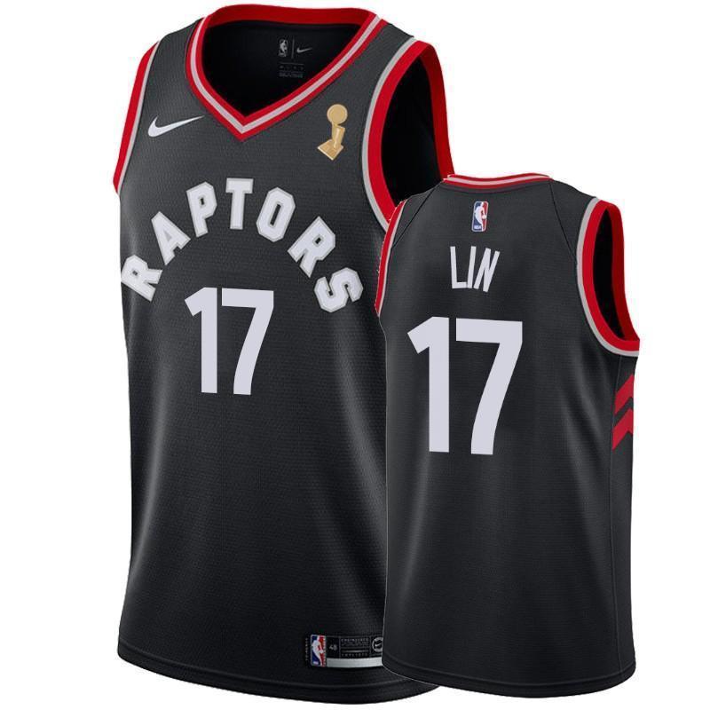 Jeremy Lin Toronto Raptors Statement 2019 Champion Swingman Jersey - Black
