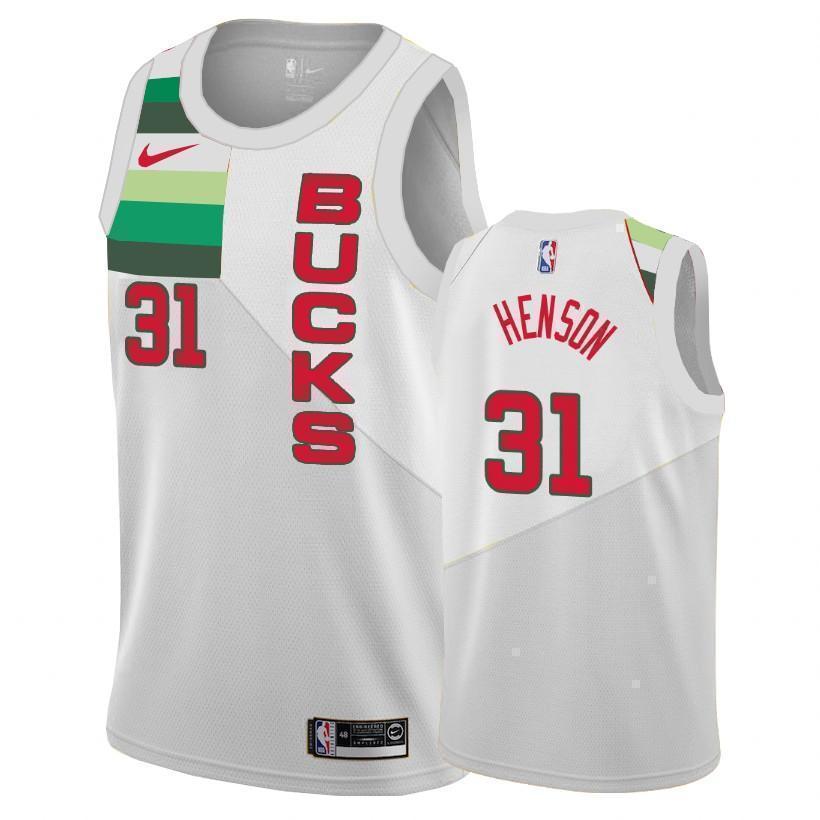 Milwaukee Bucks #31 John Henson 2018/19 Earned Edition Swingman Jersey