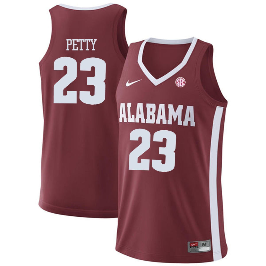 John Petty Alabama Crimson Tide Basketball Jersey - Cardinal