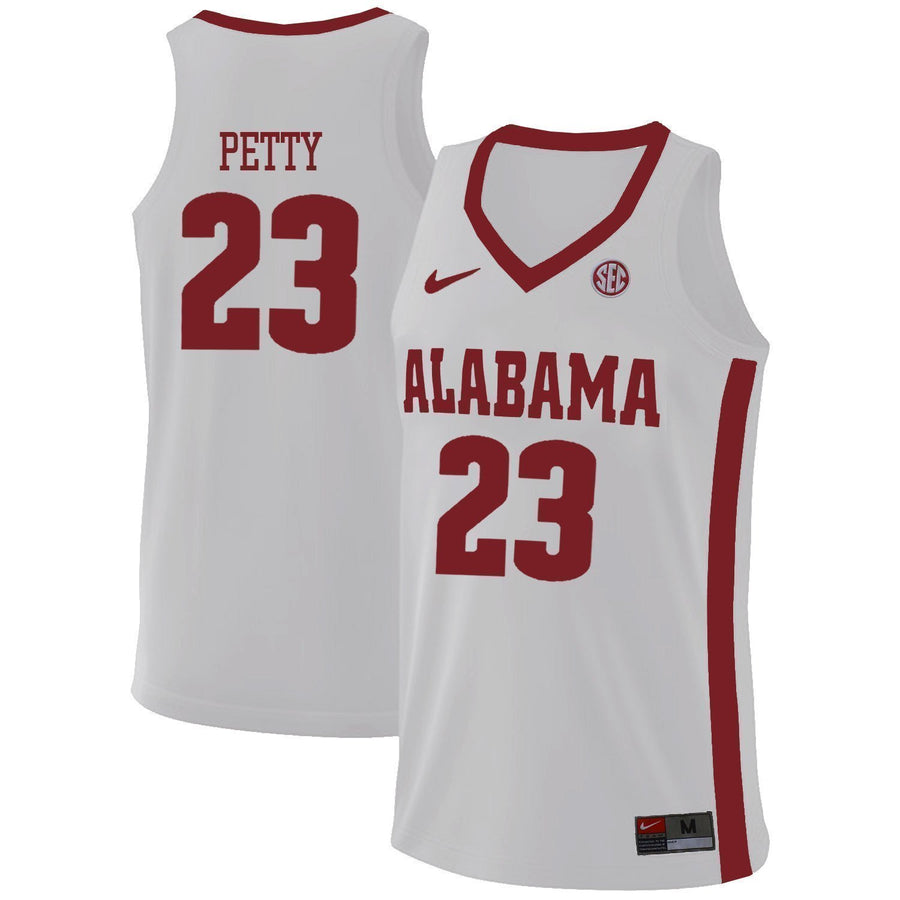John Petty Alabama Crimson Tide Basketball Jersey - White