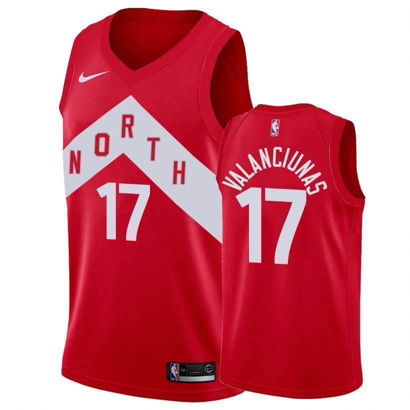 Toronto Raptors #17 Jonas Valanciunas 2018/19 Earned Edition Swingman Jersey