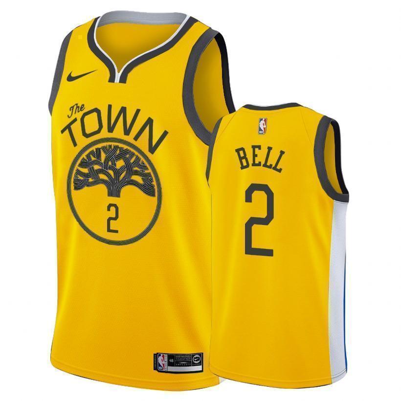 Golden State Warriors #2 Jordan Bell 2018/19 Earned Edition Swingman Jersey