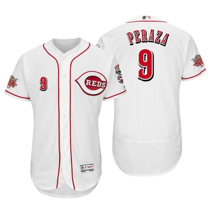 Jose Peraza Cincinnati Reds 150th Anniversary Baseball Jersey - White