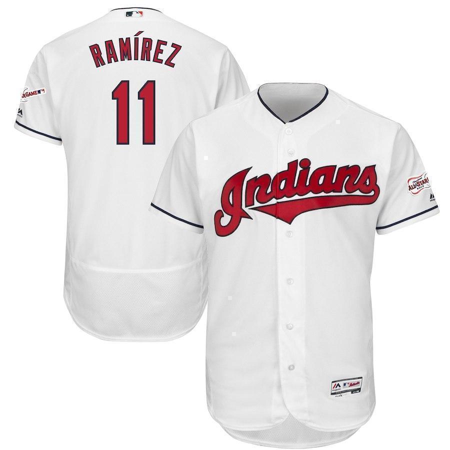 Jose Ramirez Cleveland Indians 2019 All Star Game Patch Baseball Jersey