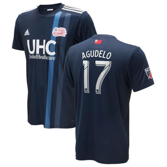Juan Agudelo New England Revolution Primary Jersey 2018