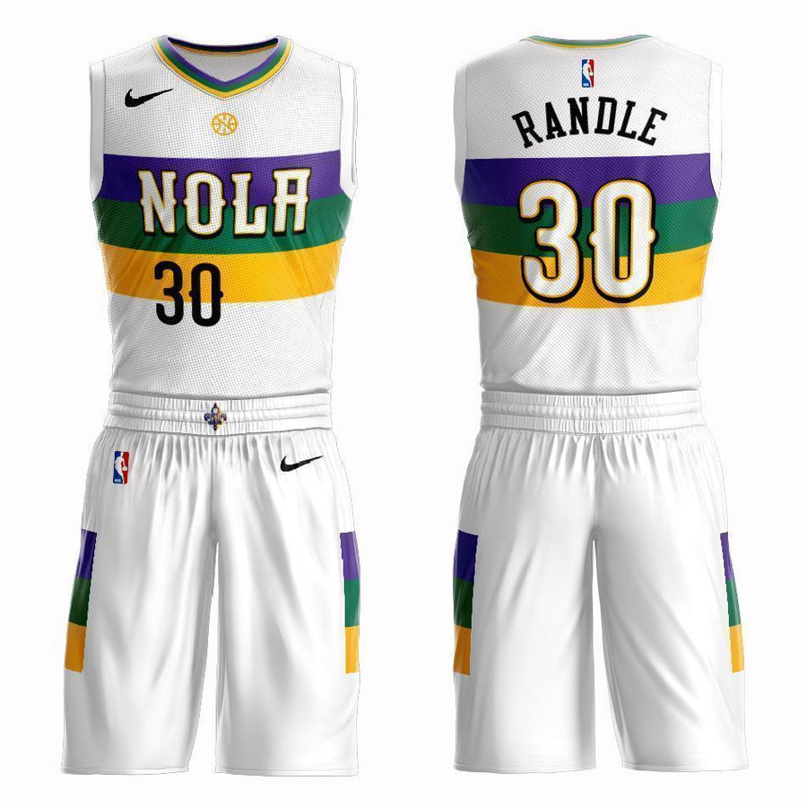 New Orleans Pelicans #30 Julius Randle City 2019 Jersey and Pant Set
