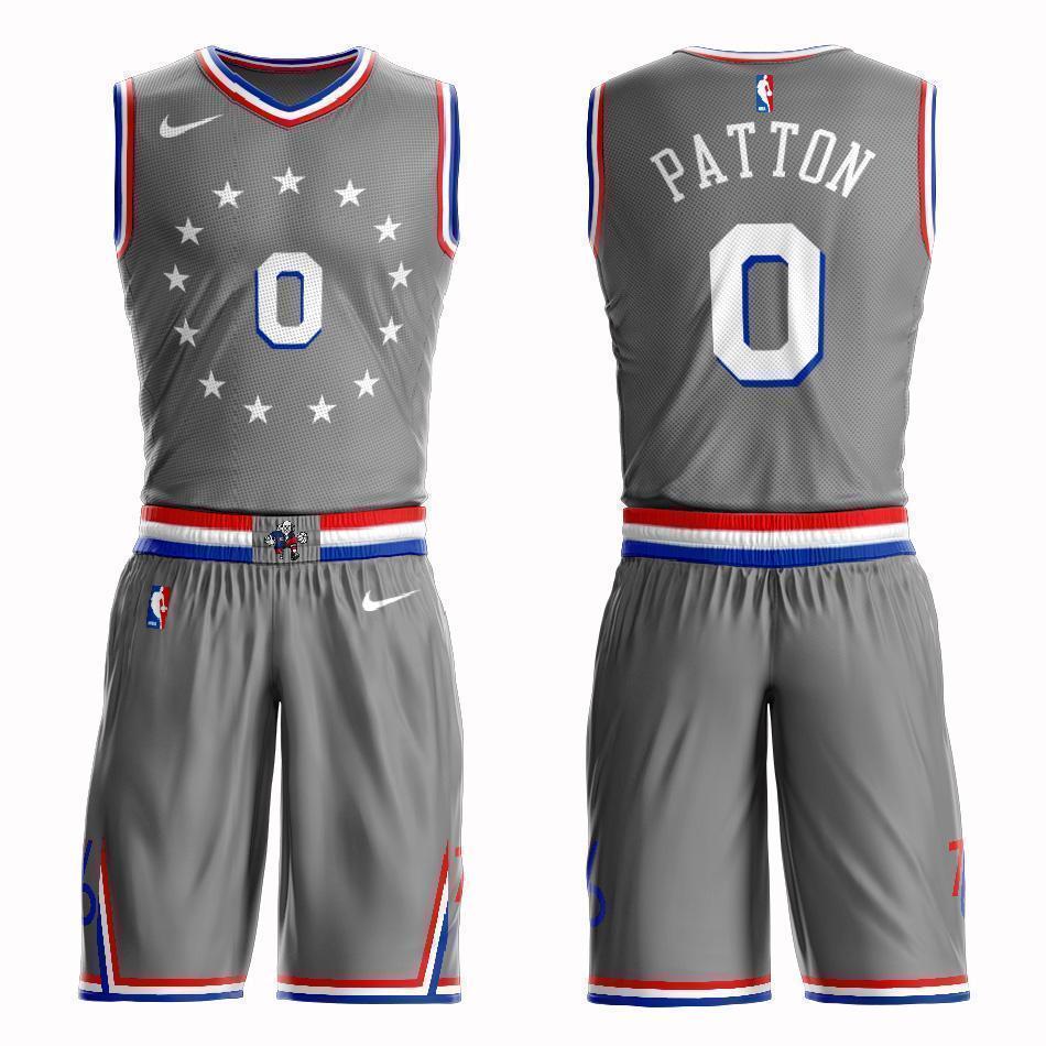 Philadelphia 76ers #0 Justin Patton City 2019 Jersey and Pant Set