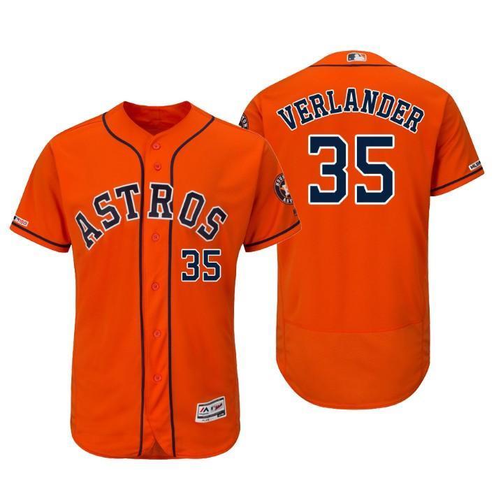 Justin Verlander Houston Astros 150th Anniversary Baseball Jersey - Orange