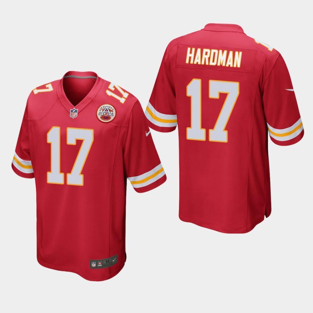 Kansas City Chiefs #17 Mecole Hardman 2019 Draft Game Jersey - Red