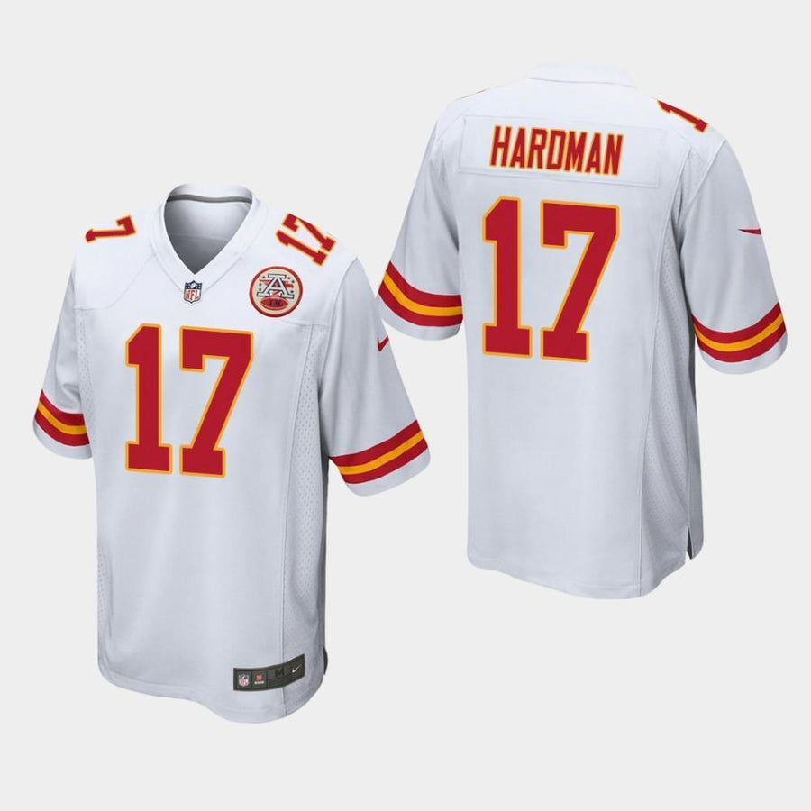 Kansas City Chiefs #17 Mecole Hardman 2019 Draft Game Jersey - White