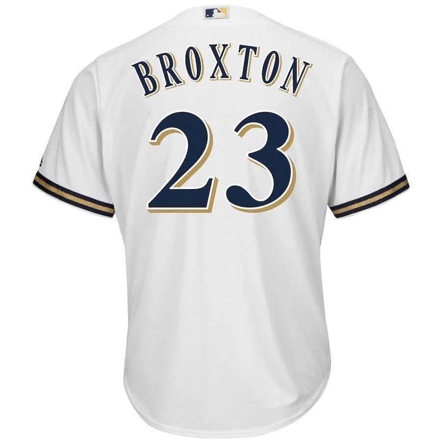 Keon Broxton Milwaukee Brewers Baseball Player Jersey