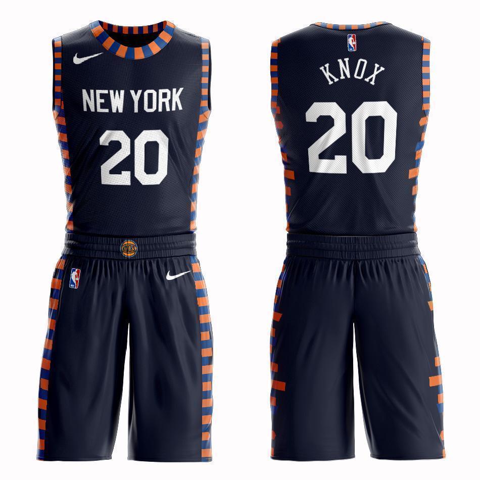 New York Knicks #20 Kevin Knox City 2019 Jersey and Pant Set