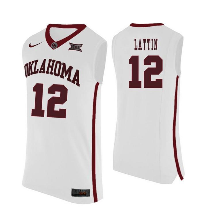 Khadeem Lattin Oklahoma Sooners Basketball Jersey - White
