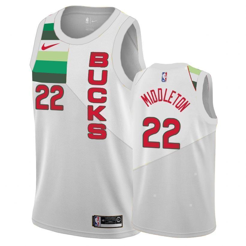 Milwaukee Bucks #22 Khris Middleton 2018/19 Earned Edition Swingman Jersey