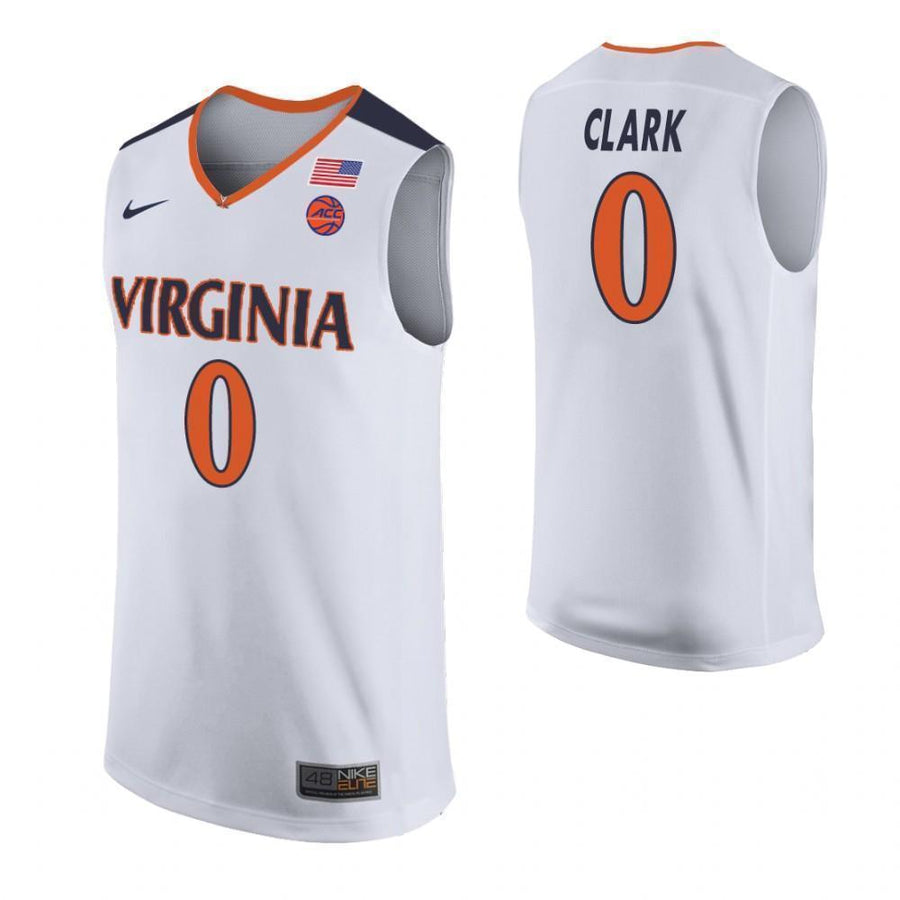 Kihei Clark Virginia Cavaliers Basketball Jersey - White