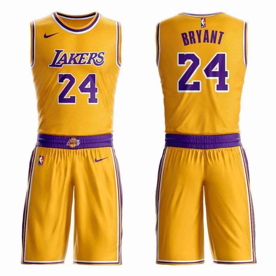 Los Angeles Lakers #24 Kobe Bryant Icon Jersey and Pant Set