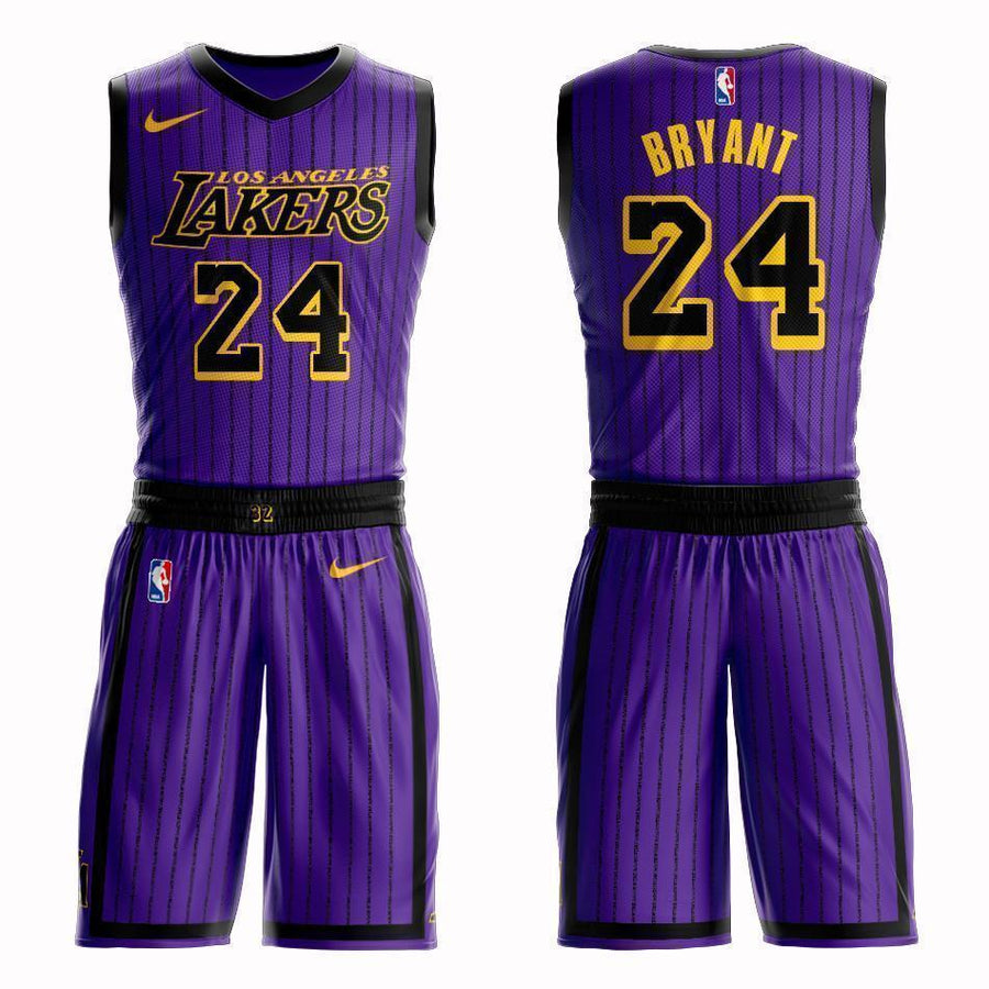 Los Angeles Lakers #24 Kobe Bryant City 2019 Jersey and Pant Set