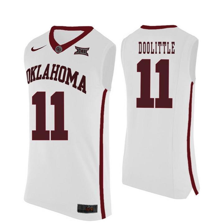 Kristian Doolittle Oklahoma Sooners Basketball Jersey - White