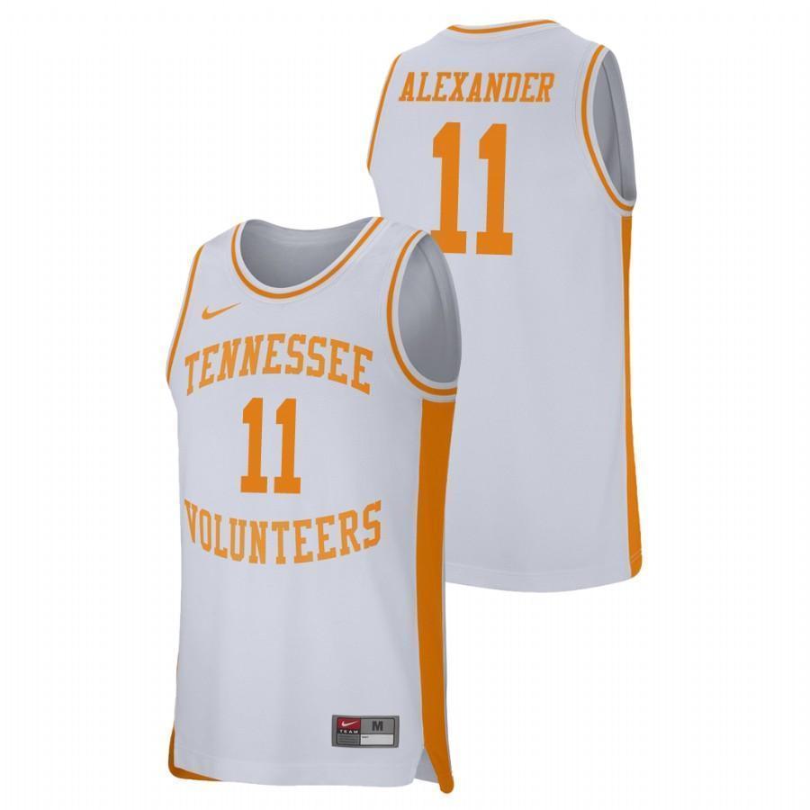 Kyle Alexander Tennessee Volunteers Basketball Jersey - White