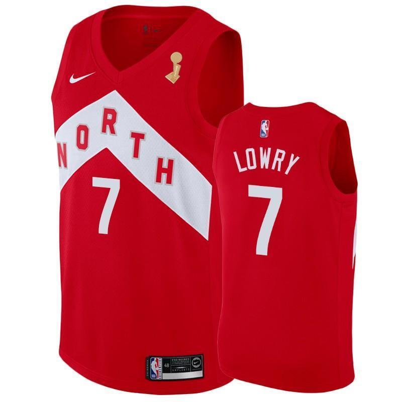 Kyle Lowry Toronto Raptors Earned Edition 2019 Champion Swingman Jersey - Red