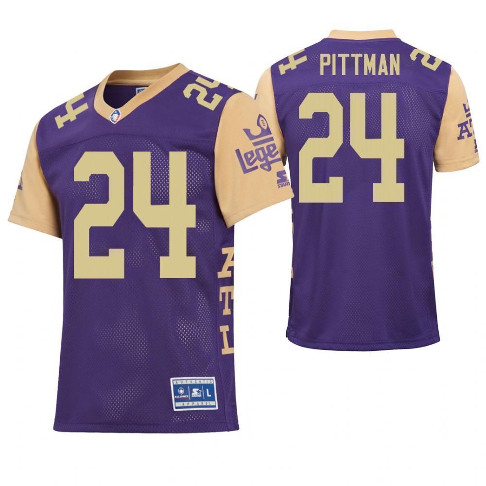 Lawrence Pittman Atlanta Legends Game Jersey