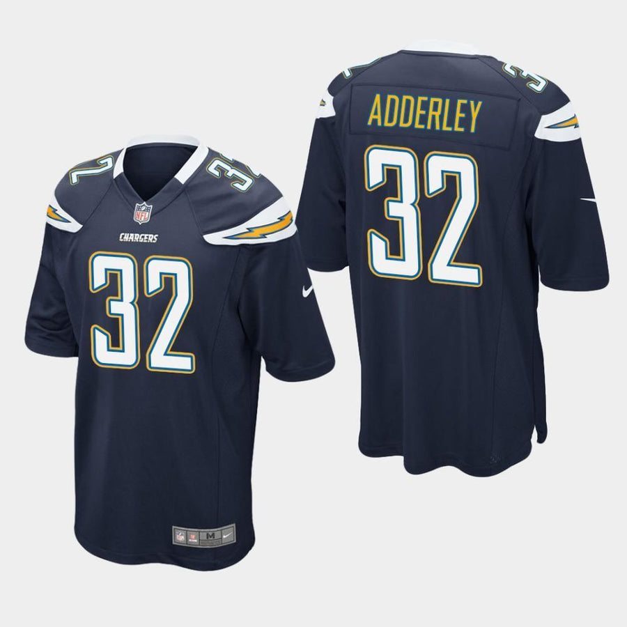 Los Angeles Chargers #32 Nasir Adderley 2019 Draft Game Jersey - Navy