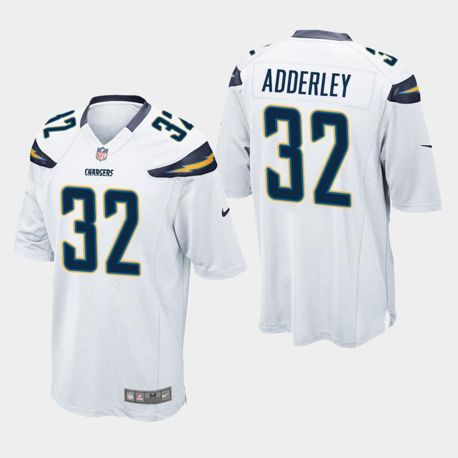 Los Angeles Chargers #32 Nasir Adderley 2019 Draft Game Jersey - White