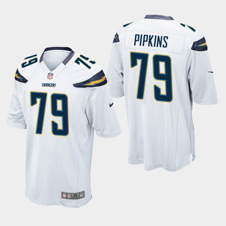 Los Angeles Chargers #79 Trey Pipkins 2019 Draft Game Jersey - White