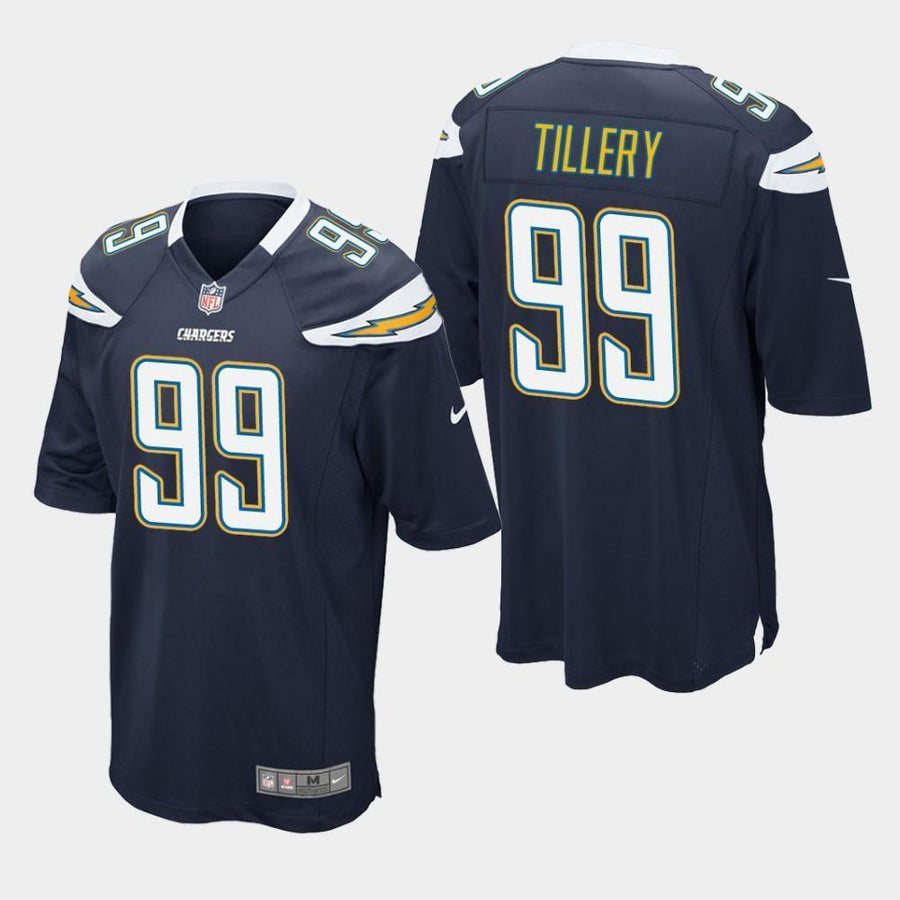 Los Angeles Chargers #99 Jerry Tillery 2019 Draft Game Jersey - Navy