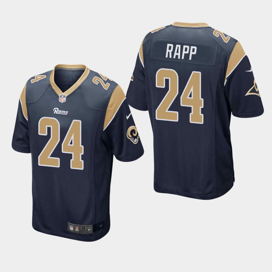 Los Angeles Rams #24 Taylor Rapp 2019 Draft Game Jersey - Navy